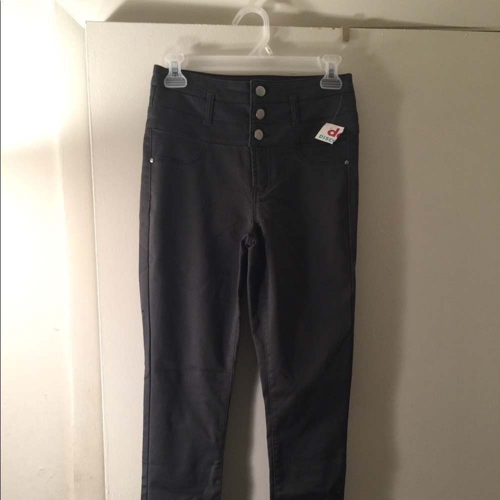 dark grey high rise jeans | tinseltown
